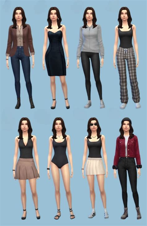 Sims 4 Base Game Outfits Cute Sims 4 Base Game Outfits Gaming