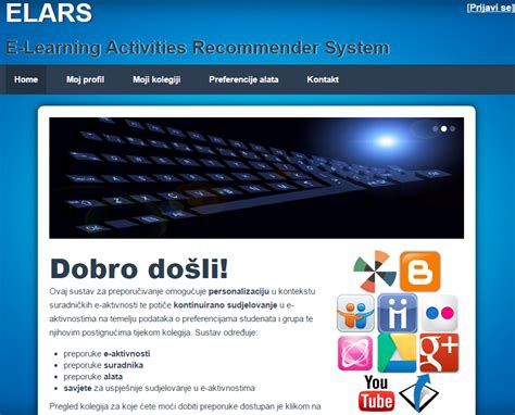 Responzivni dizajn sučelja sustava ELARS ELARS Portal