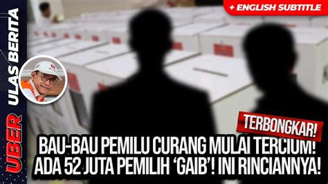 Terbongkar Bau Bau Pemilu Curang Mulai Tercium Ada Juta Pemilih