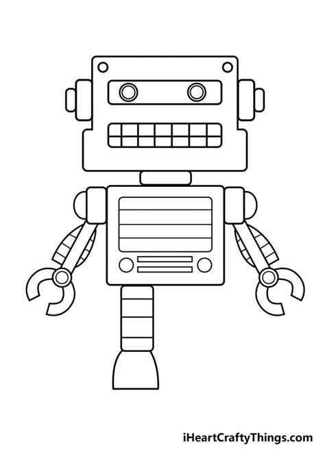 Robot Drawing - How To Draw A Robot Step By Step