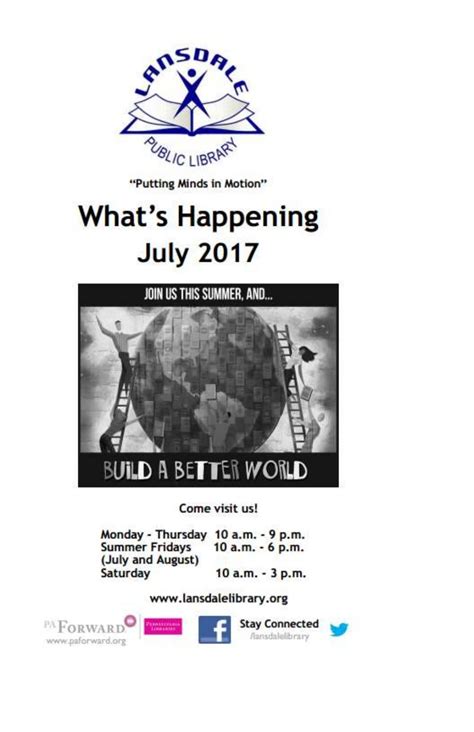 What's Happening at Lansdale Library July 2017 by Lansdale Public ...