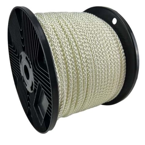 5mm White Braided Polyester Rope 100 Metre Reel RopeServices UK