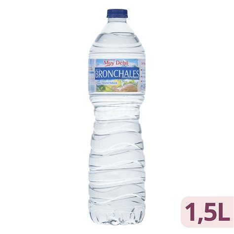 Bronchales Agua mineral natural mineralización muy débil Botella 1 5 l