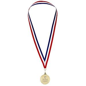 4imprint.com: Antique Finish Medal with Red, White & Blue Ribbon 127003