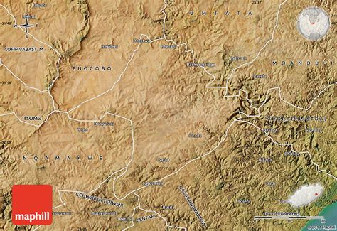 Satellite Map of DUTYWA/IDUUYWA