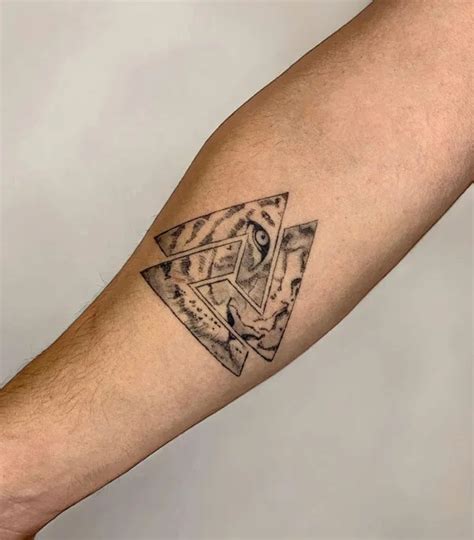 Valknut Chest Tattoo