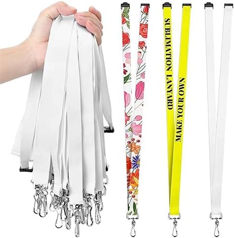 Amazon Outus Pieces Sublimation Lanyard Blank White