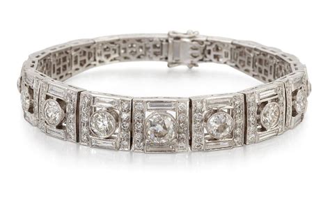 Bidlive A Diamond Bracelet Composed Of A Series Of Brilliant And