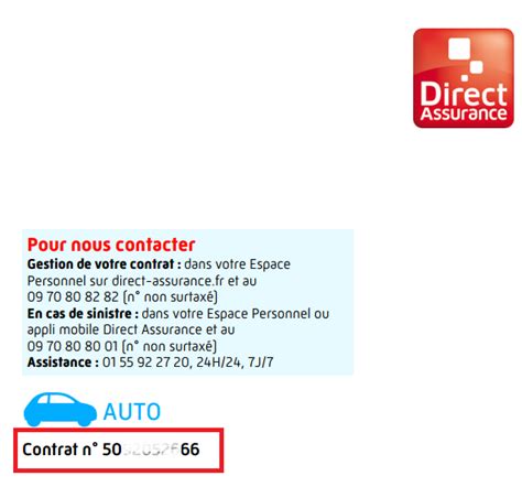 Où Trouver Votre Numéro De Contrat D Assurance Direct Assurance