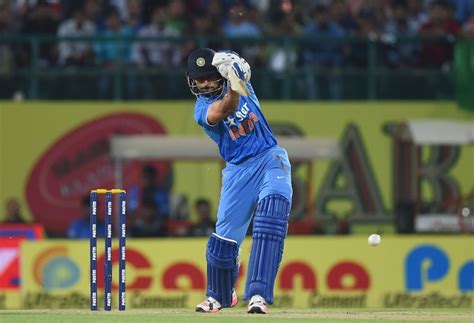 Virat Kohli Goes Down The Ground Espncricinfo