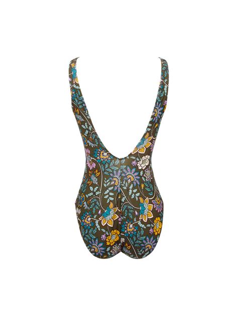 One Piece Bathing Suit Fleur Persane Bathing Suit Lise Charmel Couleur Bronze Persanne Bronze