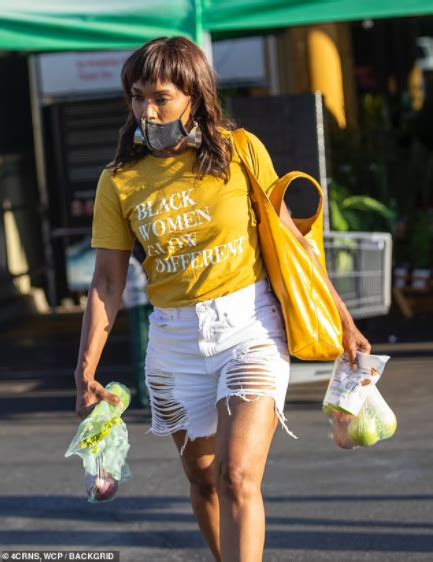 Angela Bassett 62 Looks Decades Younger As She Runs Errands In Ripped Shorts