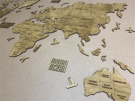 Single Layer World Map Color Nut 200x120 Cm7947 In 36513 From