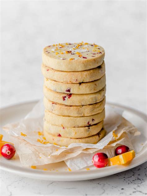 Cranberry Orange Shortbread Cookies Cookin With Mima