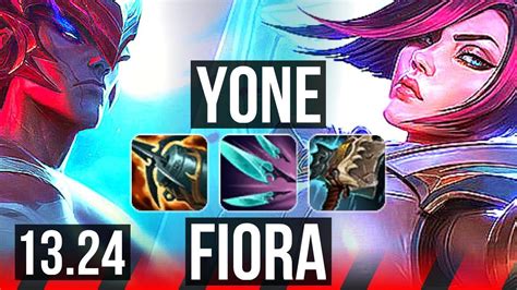 YONE Vs FIORA TOP 10 Solo Kills 500 Games 12 3 3 Dominating