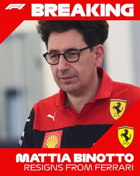 F1 Breaking Mattia Binotto Will Leave His Position As Ferrari Team