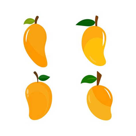 Mango Fruit Vector Icon Mango In Flat Style Vector Illustration Of Tropical Fruit 21173954