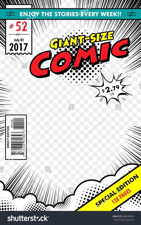 Blank Comic Cover Template Printable Word Searches