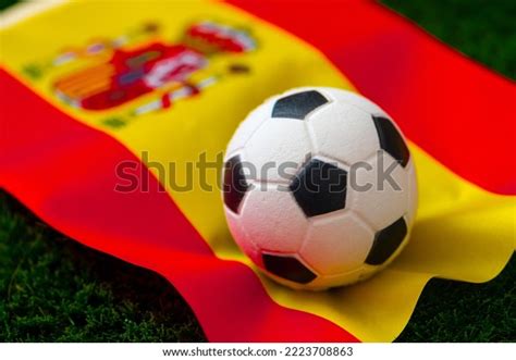 Spain National Football Team National Flag Stock Photo