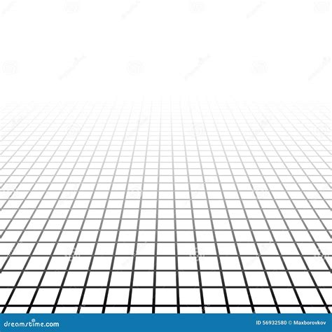 Perspective Grid Surface Stock Vector Image 56932580