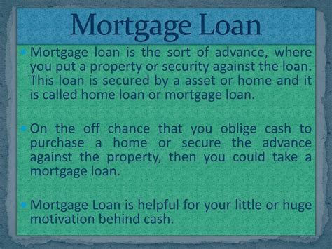 Ppt Mortgage Loan Powerpoint Presentation Free Download Id1495125