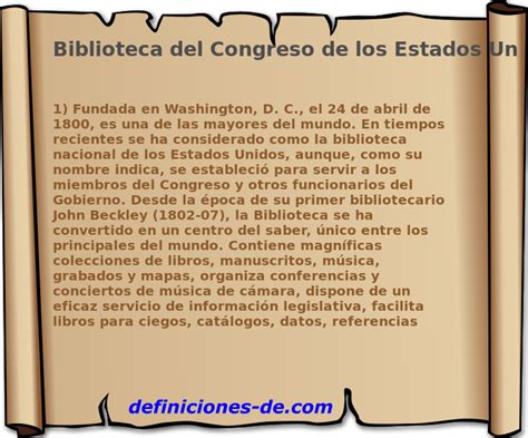 Biblioteca Del Congreso De Los Estados Unidos