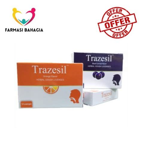 Trazesil Herbal Cough Lozenges 12 S Shopee Malaysia