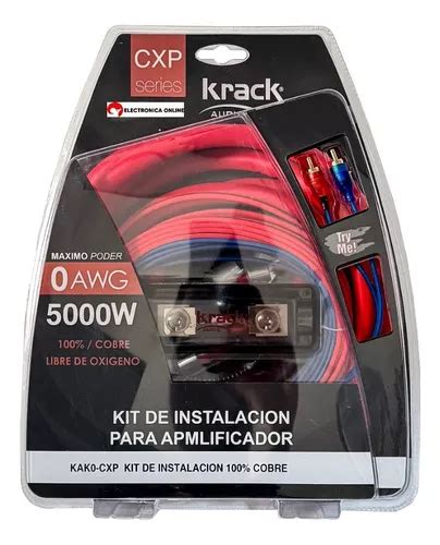 Kit De Instalacion Calibre 0 Krack Audio 100 Cobre Ofc Envío gratis