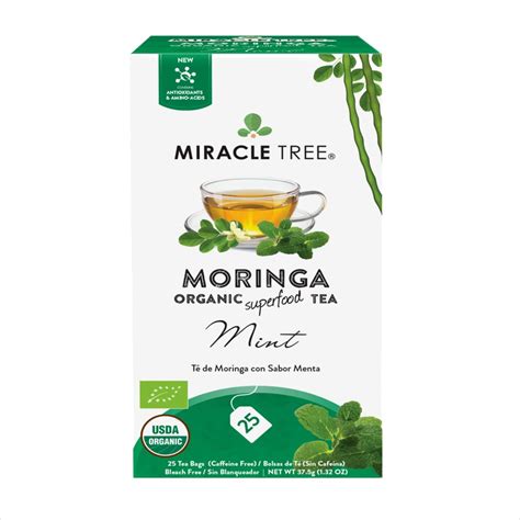 Organic Moringa Tea Mint Moringa Superfood Miracle Tree