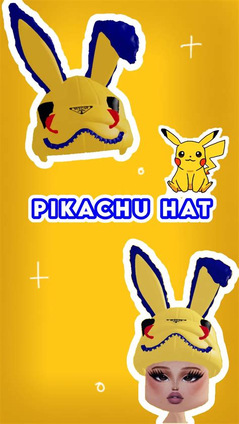 Pikachu Hat Hack In Dress To Impress Dti In 2024 Pikachu Hat