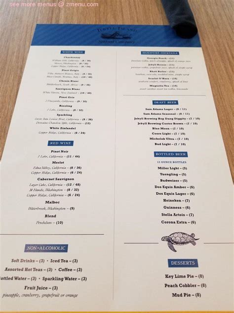 Online Menu Of Jekyll Island Seafood Company Restaurant Jekyll Island