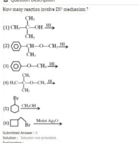 How Many Reaction Involve Sn Mechanism Filo