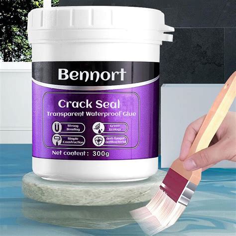 Bennort Transparent Waterproof Glue 300g With Brush Crack Seal Glue For