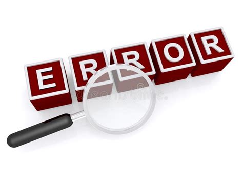 error stock illustration illustration  white finding