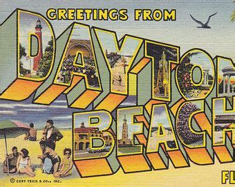 The Greetings From Daytona Beach Florida Postcard