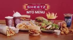 Sheetz MTO Menu[ Made-to-Order Menu] [ Updated: May 2024 ]