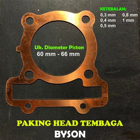 Jual Paking Head Tembaga Yamaha Byson Packing Perpak Gasket Byson Di