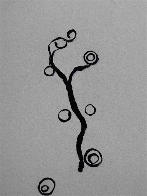 A Single Line Of Ink Art Of An Acorn That Turns Into A Stable