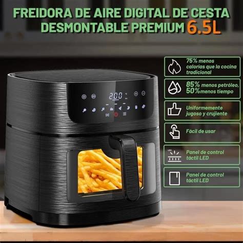 Aosfge Friteuse Sans Huile L Air Fryer Avec Fen Tre Visible