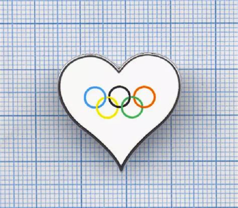 PIN S JO PARIS 2024 JEUX OLYMPIQUES Coeur Et Anneaux French Heart