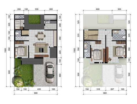 Desain Rumah 7×10 2 Lantai Minimalis123