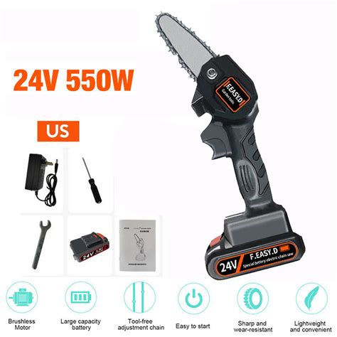 Youloveit 24v Mini 4 Inch Electric Pruning Saw Rechargeable Cordless Portable Electric Saws