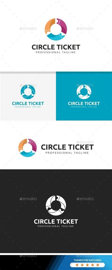 Ticket Logo Template | Logo templates, Pretty logo, Unique logo design