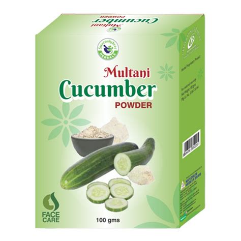 Green Ayurvedic 100g Multani Cucumber Powder Packaging Type Box At