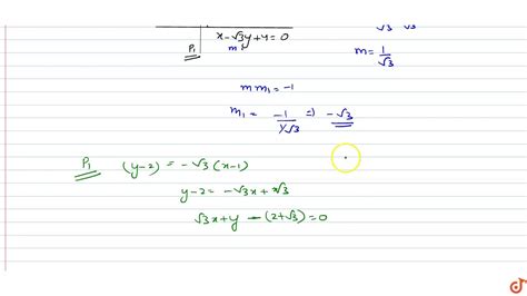 Find The Perpendicular Distance From The Origin Of The Perpendicular