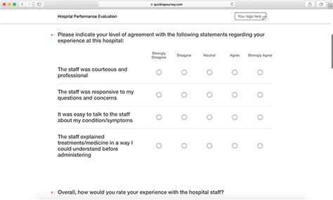 Evaluation Survey Template Tutoreorg Master Of Documents