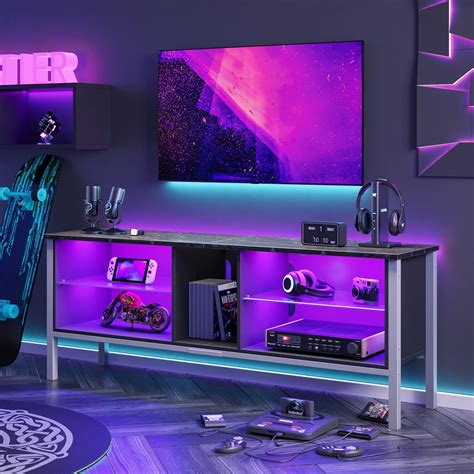 Buy Bestier Tv Stand For 70 Inch Tv Modern Marble Gaming Entertainment