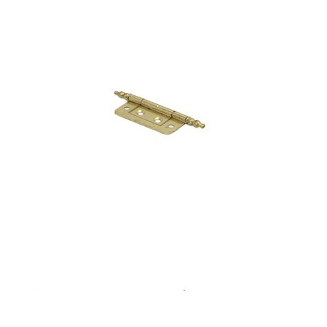 Centurion Finial Steel Flush Hinges Electro Brassed 50mm