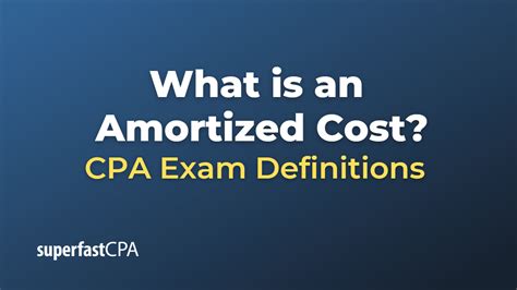 What Is An Amortized Cost Superfastcpa Cpa Review