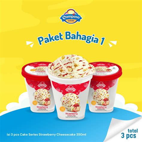 Jual PAKET ICE CREAM CAMPINA BAHAGIA 1 ES KRIM Shopee Indonesia